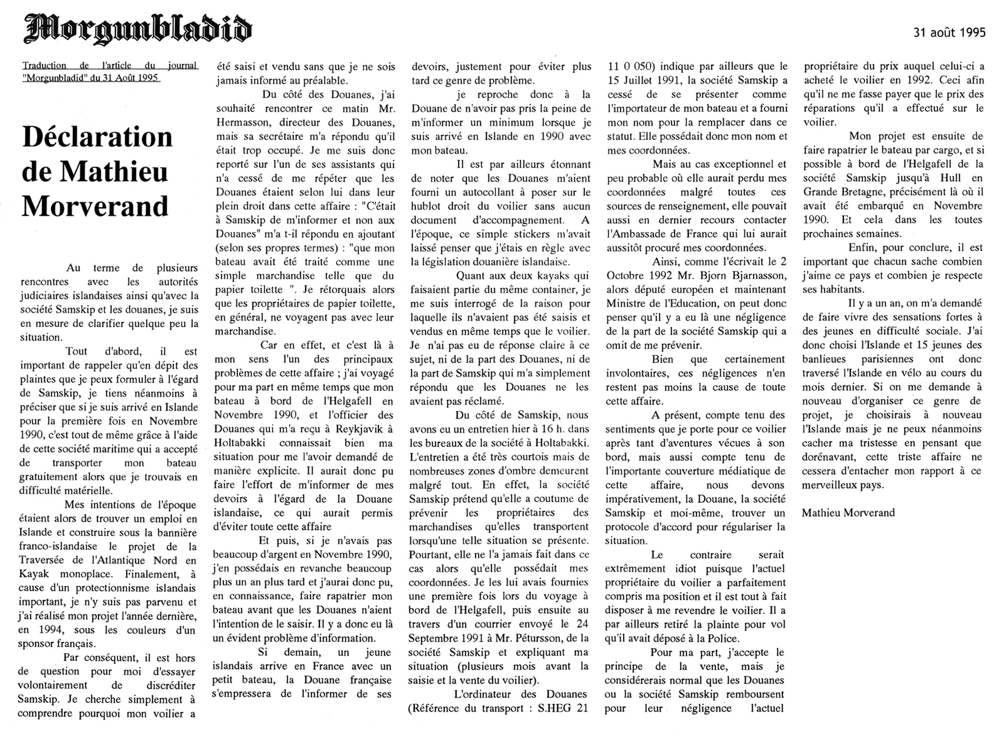 19950831_morgunbladid_reponsemathieumorverand_traduction_lo